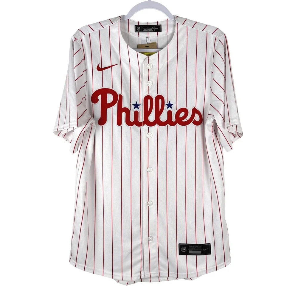 NWT Mens Small Nike Limited MLB Philadelphia Phillies Alec Bohm #28 Home‎ Jersey